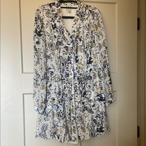 Floral Button-Up Blouse